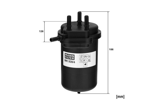 Fuel filter WK 939/4 MANN-FILTER, Image 4