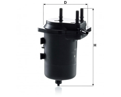 Fuel filter WK 939/6 Mann, Image 2