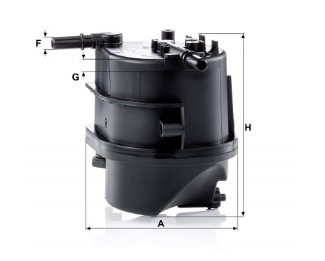 Fuel filter WK 939 Mann, Image 2