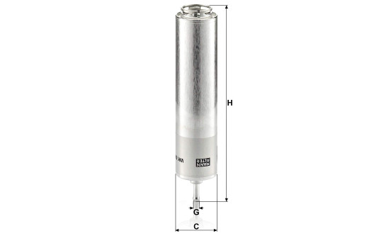 Fuel filter WK5001 Mann, Image 2