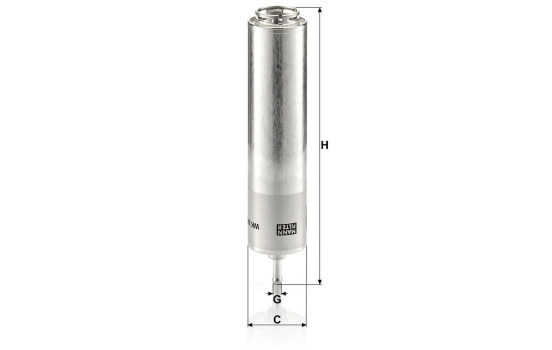 Fuel filter WK5001 Mann, Image 4