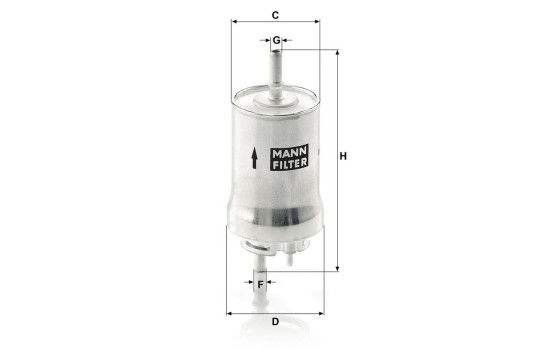 Fuel filter WK59X MANN-FILTER, Image 4