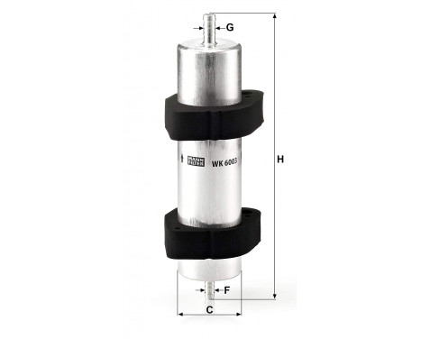 Fuel filter WK6003 Mann, Image 2