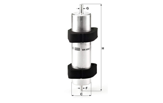 Fuel filter WK6003 Mann, Image 2