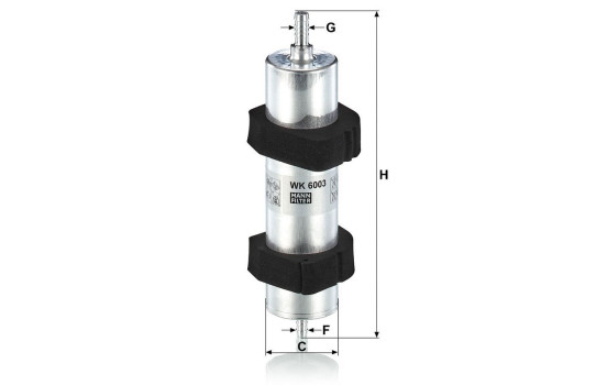 Fuel filter WK6003 Mann, Image 4