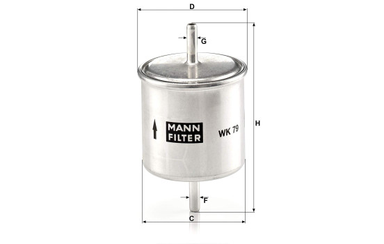 Fuel filter WK79 Mann, Image 2
