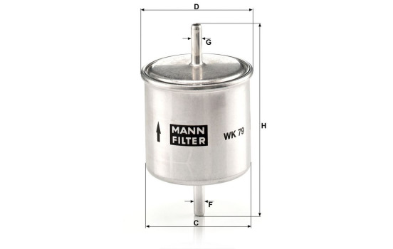 Fuel filter WK79 Mann, Image 4