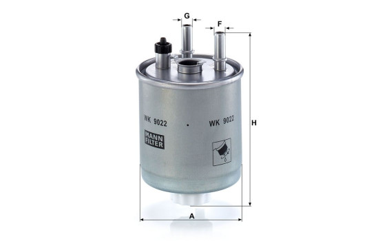 Fuel filter WK9022 Mann, Image 4