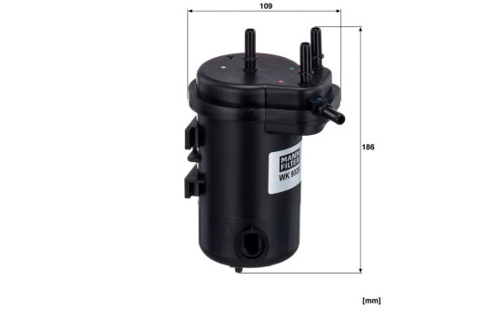Fuel filter WK9028Z MANN-FILTER, Image 2