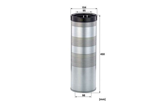 Filter, hydraulics HD 14 002 x MANN-FILTER, Image 2