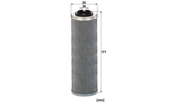 Filter, hydraulics HD 615 x MANN-FILTER, Image 2