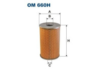 Filter, hydraulics OM 660H Filtron