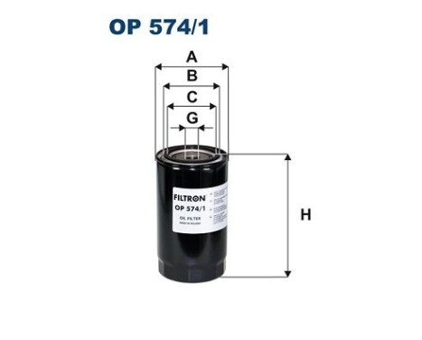Filter, hydraulics OP 574/1 Filtron