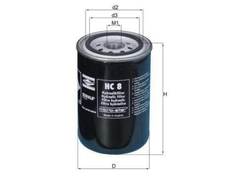 Filter, operating hydraulics HC 8 Mahle