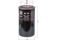 Filter, operating hydraulics OC 70 Mahle