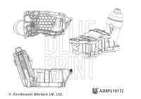 Housing, oil filter Blue Print Solution ADBP210172