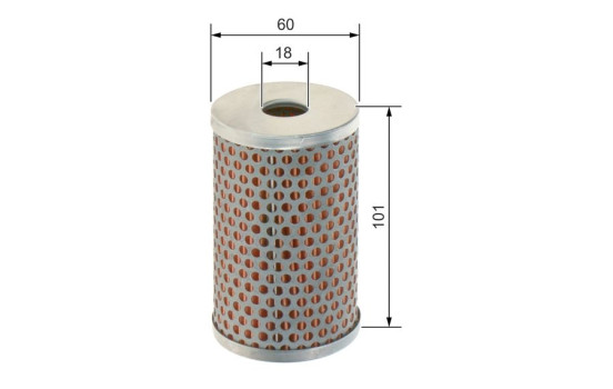 Hydraulic Filter, steering system P9820 Bosch, Image 5
