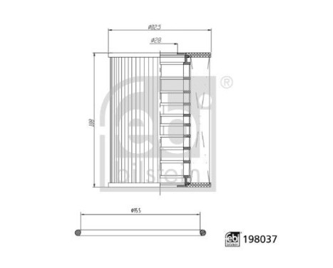 Oil filter 198037 FEBI