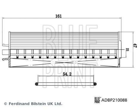 oil filter ADBP210088 Blue Print, Image 3