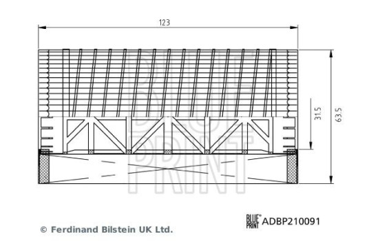 oil filter ADBP210091 Blue Print, Image 2