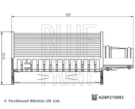 oil filter ADBP210093 Blue Print, Image 3