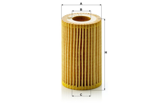 Oil Filter HU 611 x Mann, Image 4
