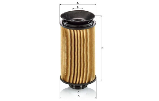 Oil filter HU 7022 z KIT MANN-FILTER, Image 2