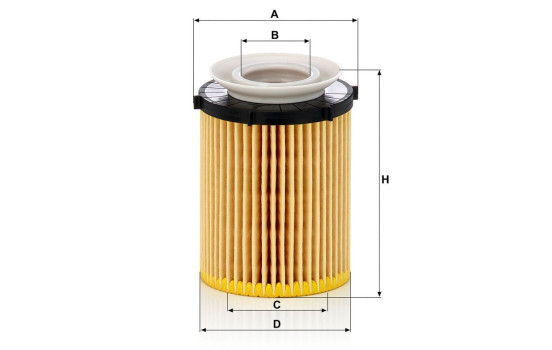 Oil Filter HU 711/6 z Mann, Image 3