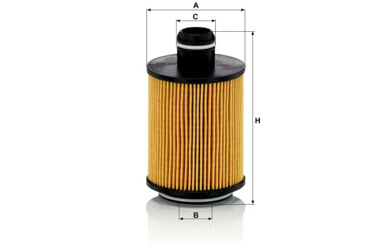 Oil Filter HU 712/11 x Mann, Image 3