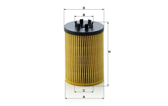Oil Filter HU 715/5 x Mann, Image 3