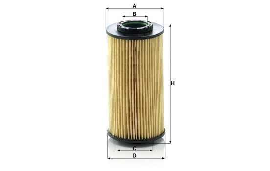 Oil Filter HU712/10X MANN-FILTER, Image 3