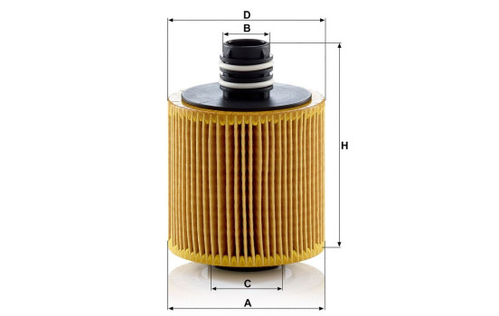Oil Filter HU8006Z Mann, Image 6
