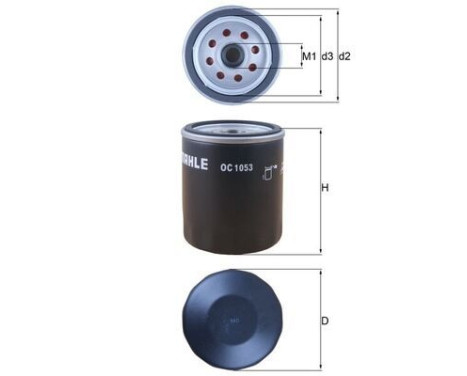 Oil Filter OC 1053 Mahle, Image 2