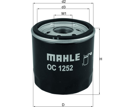 Oil Filter OC 1252 Mahle