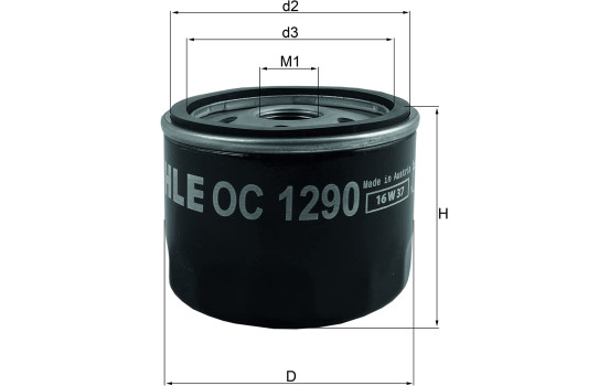 Oil Filter OC 1290 Mahle