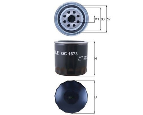 Oil Filter OC 1673 Mahle