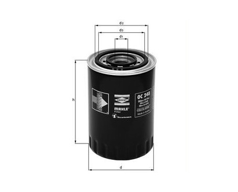 Oil Filter OC 248 Mahle, Image 2