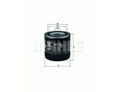 Oil Filter OC 28 Mahle, Image 4