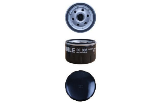 Oil Filter OC 306 Mahle, Image 3