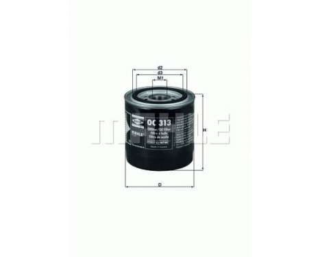 Oil Filter OC 313 Mahle, Image 2