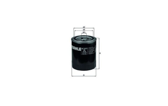 Oil Filter OC 331/1 Mahle, Image 4