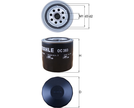 Oil Filter OC 383 Mahle