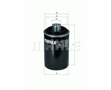 Oil Filter OC 456 Mahle, Image 4