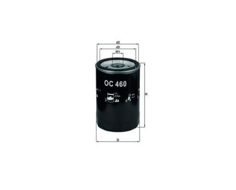 Oil Filter OC 460 Mahle, Image 5