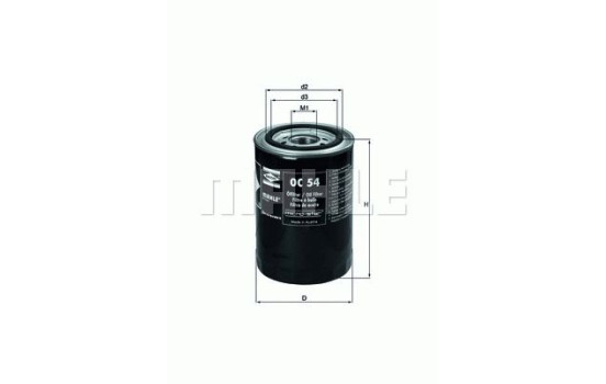 Oil Filter OC 54 Mahle, Image 2