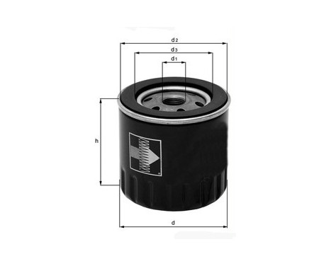Oil Filter OC 976 Mahle, Image 2