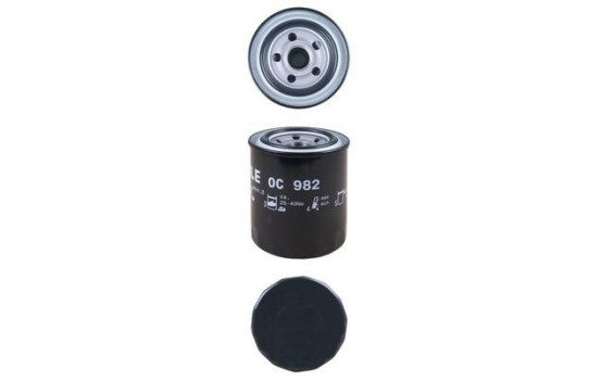 Oil Filter OC 982 Mahle, Image 4