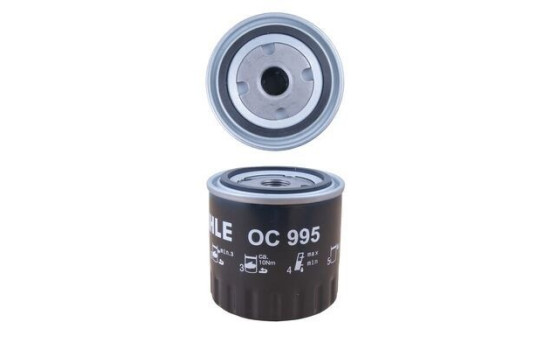 Oil Filter OC 995 Mahle, Image 3