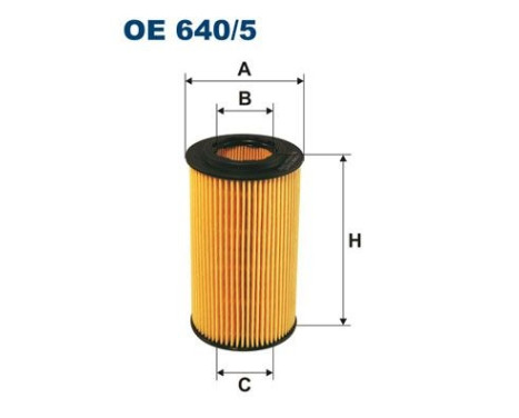 Oil filter OE 640/5 Filtron