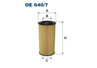 Oil filter OE 640/7 Filtron
